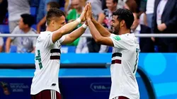 Carlos Vela y Chicharito Hernández
