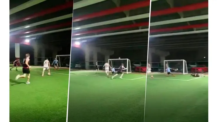 Vignolo quiso evitar un gol, se tropezó solo y todo quedó filmado