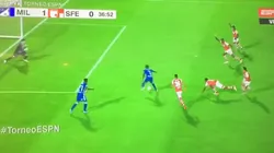 Así fue el gol de Hansel Zapata en el clásico capitalino.