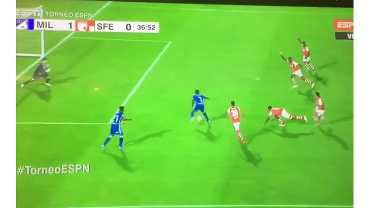 Así fue el gol de Hansel Zapata en el clásico capitalino.