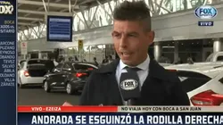 En Fox Sports tranquilizaron a los hinchas de Boca por Andrada