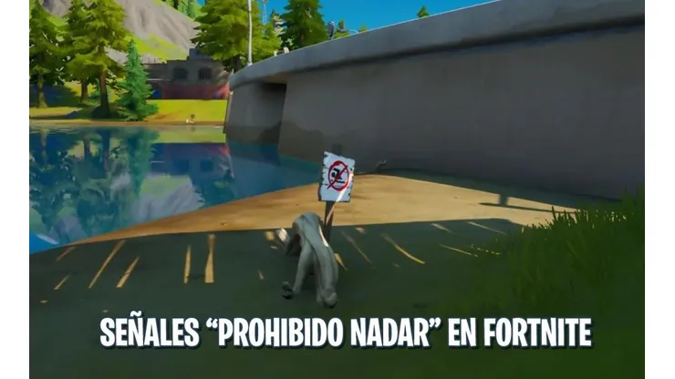 Donde están las zonas de "Prohibido Nadar" en Fortnite