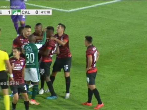 El alboroto que montaron jugadores de Santa Fe y Cali en el Torneo ESPN