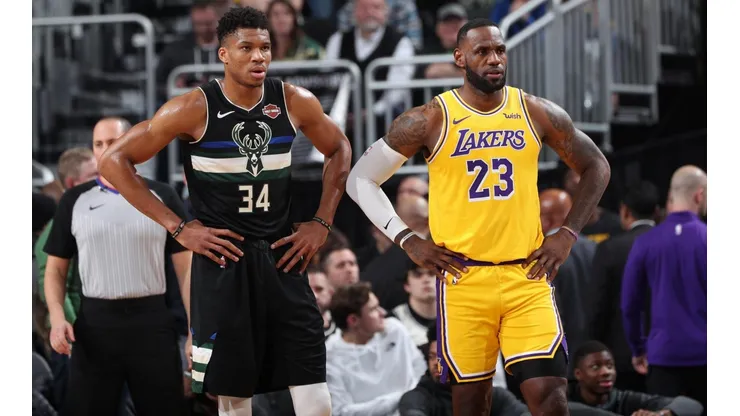 Giannis Antetokounmpo y LeBron James, dos de las más grandes estrellas de la NBA en la actualidad.
