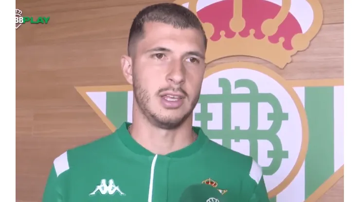 Primeras palabras de Guido Rodríguez en Betis