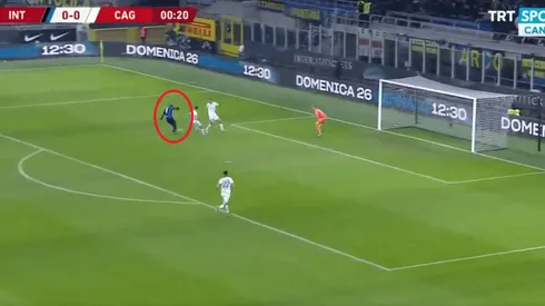 Lukaku no perdonó al Cagliari y a los 22 segundos puso en ventaja al Inter