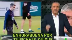 Pedrerol felicitó a Setién y atendió en vivo al presidente del Barcelona