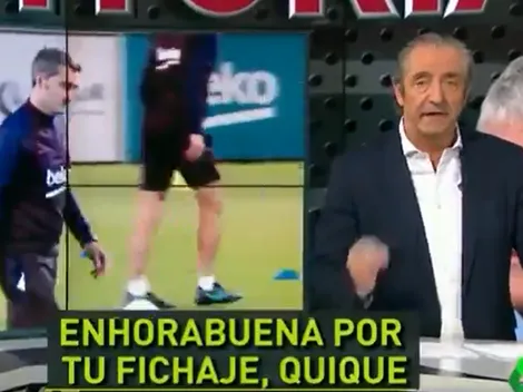 Pedrerol felicitó a Setién y atendió en vivo al presidente del Barcelona