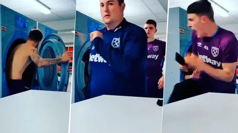 Wilshere se escondió en un lavarropas y casi mata del susto a un compañero