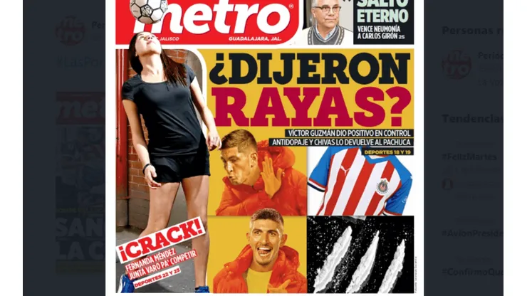 ¡Papelón! Metro y su polémica portada sobre el caso Guzmán