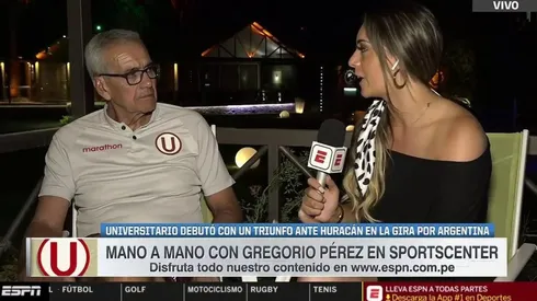 Gregorio Pérez llegó en diciembre del 2019 a la U.