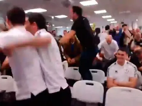 Sacados: los jugadores de Unionistas festejaron el cruce ante Real Madrid