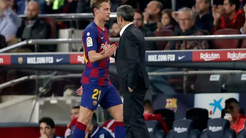 El llamativo tweet de De Jong cuando se confirmó la salida de Valverde