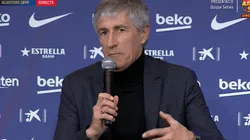 No se puso colorado: Setién llenó de elogios a Messi y al plantel del Barcelona