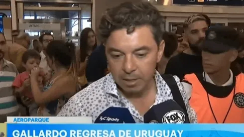 Gallardo marcó la cancha: "Nos preparamos para jugar el domingo"