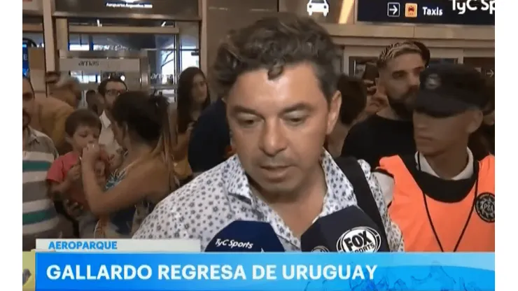 Gallardo marcó la cancha: "Nos preparamos para jugar el domingo"
