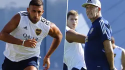 El jugador de Boca que entrenó diferenciado junto a Wanchope este lunes por la mañana