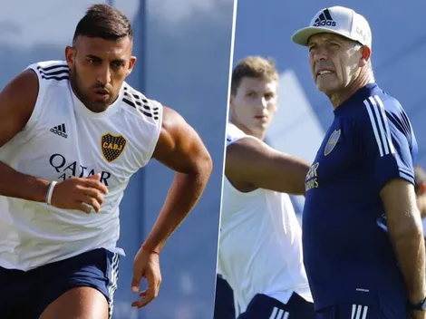 El jugador de Boca que entrenó diferenciado junto a Wanchope este lunes por la mañana