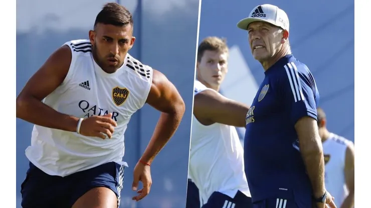 El jugador de Boca que entrenó diferenciado junto a Wanchope este lunes por la mañana