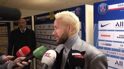 Neymar tras el empate de Paris Saint-Germain.