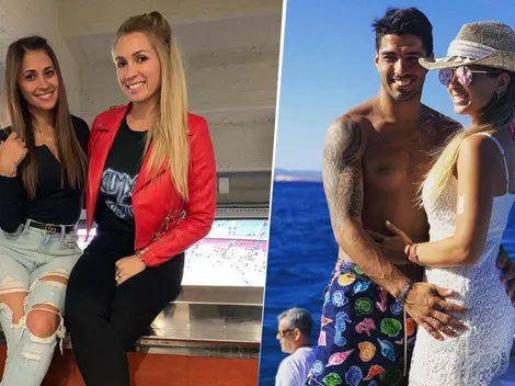 La mujer de Suárez subió una foto para apoyar a su esposo y Antonela Roccuzzo se lo dijo todo con un emoji