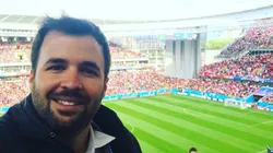 Franco Lostaunau trabaja en ESPN como comentarista y conductor.