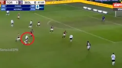 La asistencia de Nicolás Domínguez para Rodrigo Palacio.