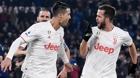 El festejo de gol de Cristiano Ronaldo.