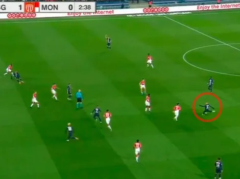 Asistencia de Verratti para el gol de Neymar