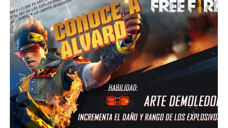 Garena reveló que Álvaro, el nuevo personaje de Free Fire, es ¡argentino!