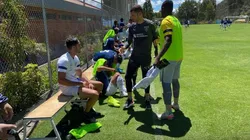 Una postal del compromiso amistoso.