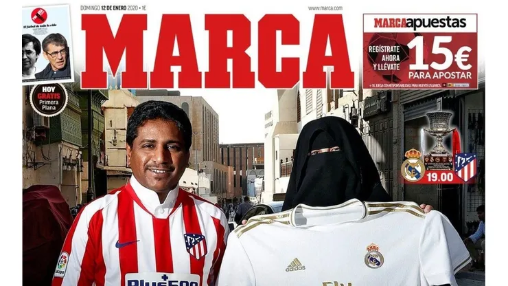 Polémica: la tapa de Marca en la previa del duelo entre Real y Atlético