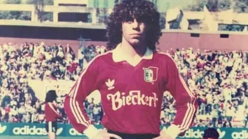 Walter Parodi con la camiseta de Deportivo Español.