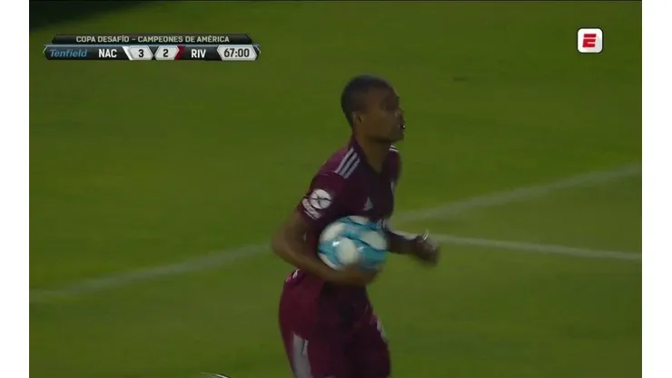 De La Cruz marcó el segundo de River.