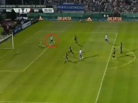Están dormidos: error de la defensa de River y gol de Trasante para Nacional