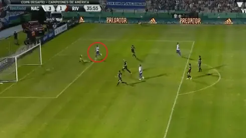 Están dormidos: error de la defensa de River y gol de Trasante para Nacional