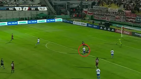 Ponzio se complicó, se la sacaron y Vecino puso a el cuarto de Nacional