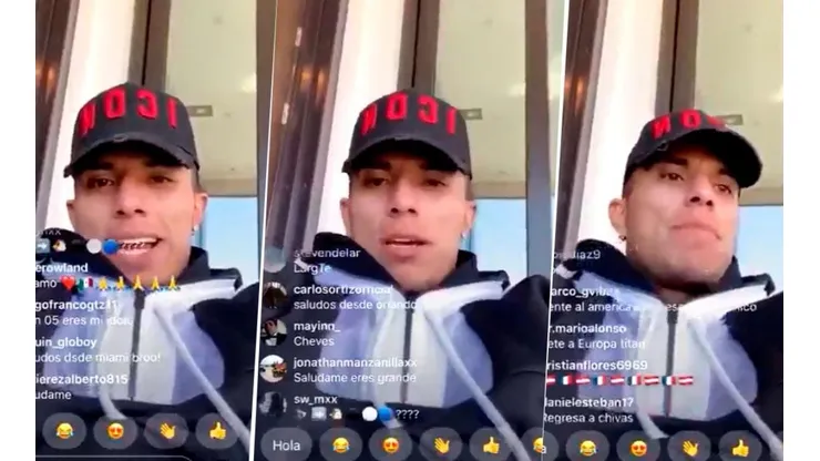El polémico directo de Instagram de Carlos Salcedo dio que hablar.