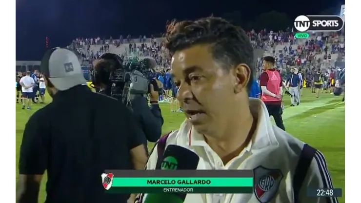 Después del 4 a 4, Gallardo se refirió a la situación de Nacho Fernández