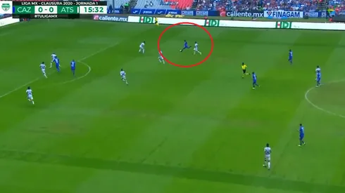 Elías Hernández marcó un tremendo golazo para abrir el marcador ante Atlas.