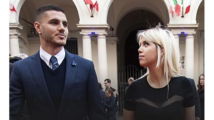 Icardi subió una foto junto a Wanda en París con un extraño mensaje