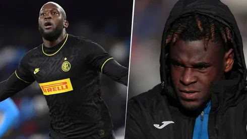 Romelu Lukaku y Duván Zapata.