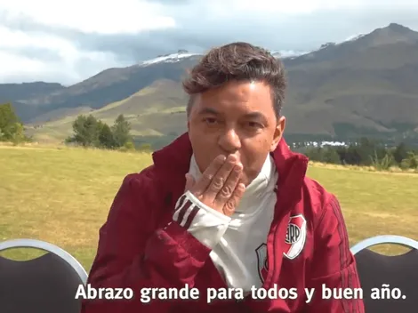 Gallardo les mandó un saludo y los hinchas de River enloquecieron por completo