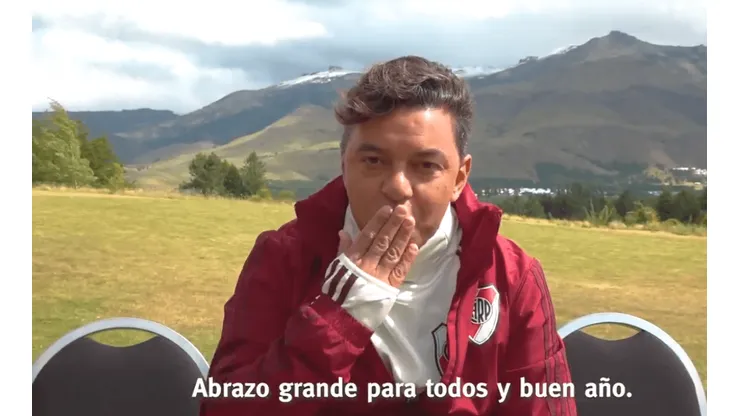 Gallardo les mandó un saludo y los hinchas de River enloquecieron por completo