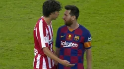 João Félix le pegó en la mano a Alba y Messi con Suárez lo fueron a buscar