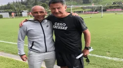 ¿Quién le enseña a Quién? Mayer visitó a Nacional y compartió con Osorio