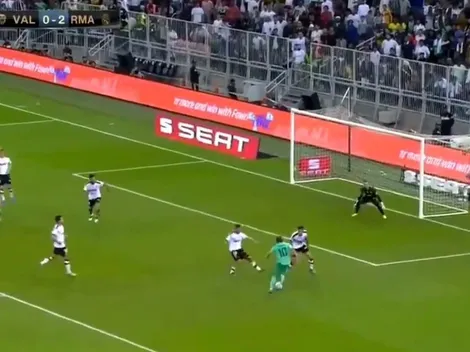 Modric juntó a dos y le dio de tres dedos para el 3 a 0 del Madrid