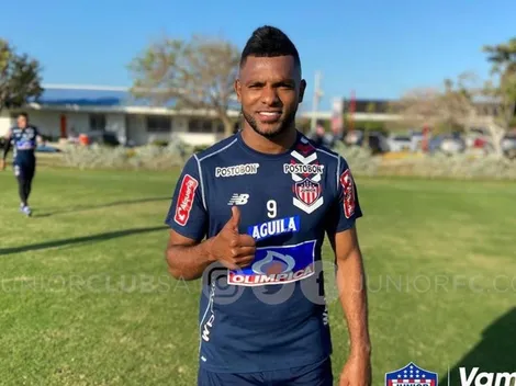 Paso a paso: así fue el primer entrenamiento de Miguel Borja con Junior