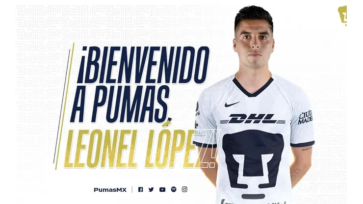 Leonel Lopez nuevo refuerzo de Pumas UNAM