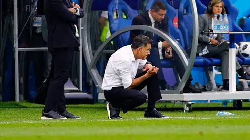 El entrenador durante la Copa del Mundo.